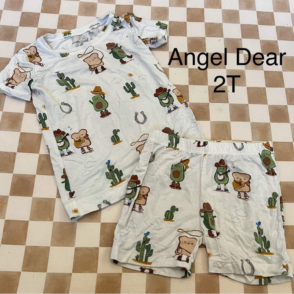 Angel Dear - Western Avocado Toast 2 Piece Sleep Set